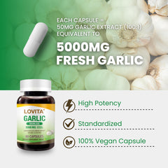 Garlic capsules supporting heart health