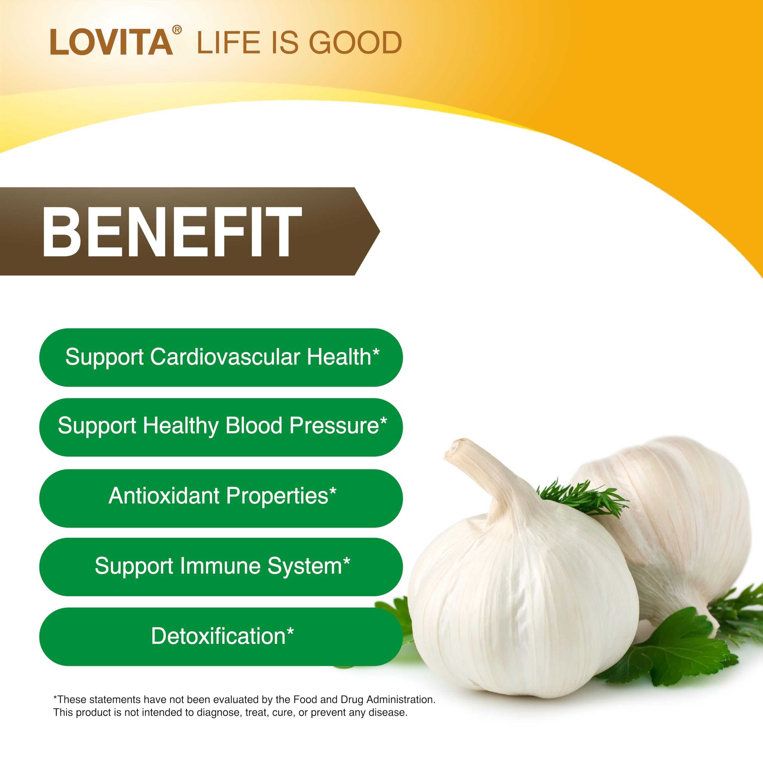 Garlic capsules for immune support