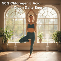 Label highlighting 50% chlorogenic acid