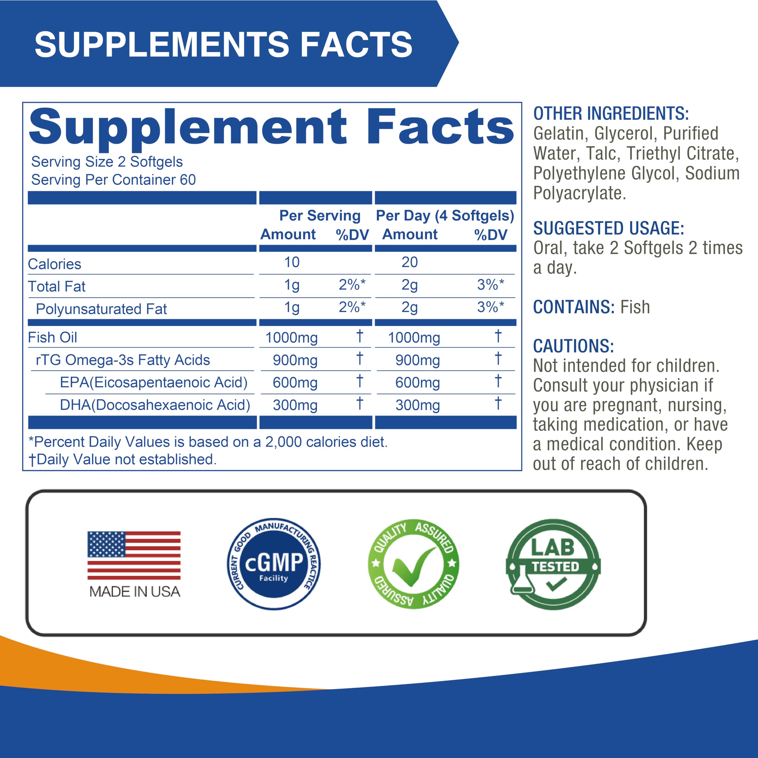 Molecularly distilled omega-3 to reduce heavy metals