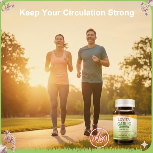 Outer packaging and label of Lovita odorless garlic supplement