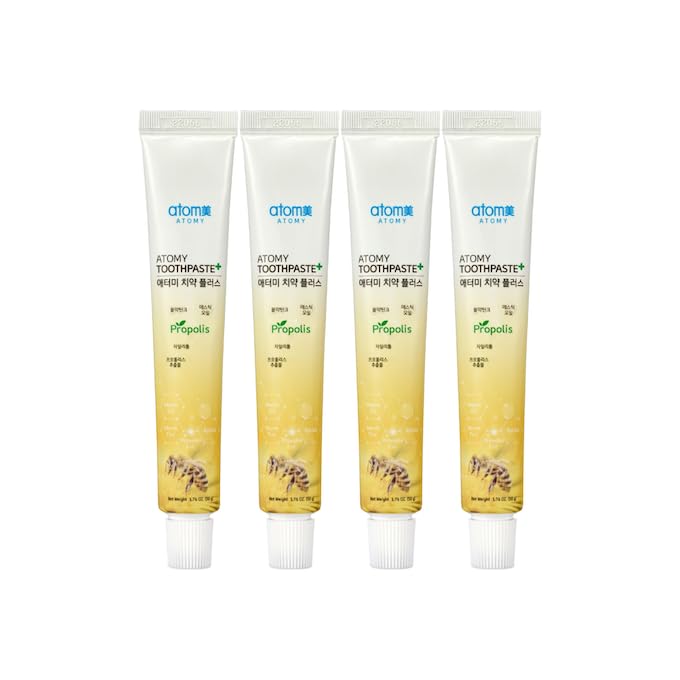 Box of Low Fluoride Toothpaste with Propolis Extract 50g x 4 Tubes