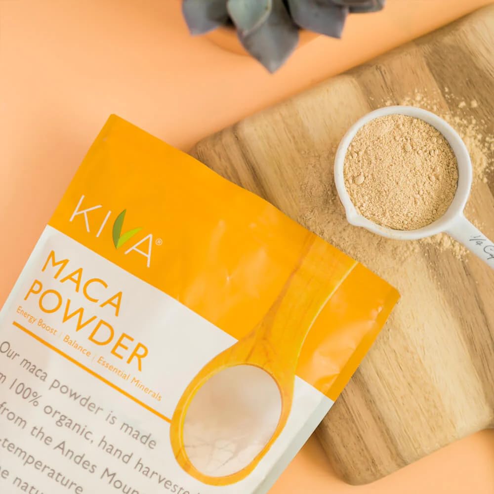 Low-temperature processed organic maca powder