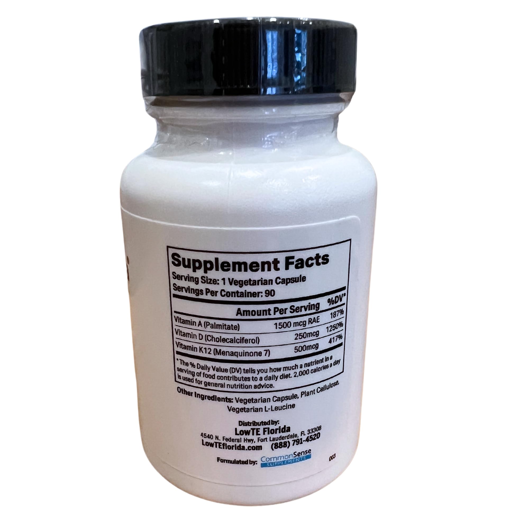 LowTE Florida ADK label close-up