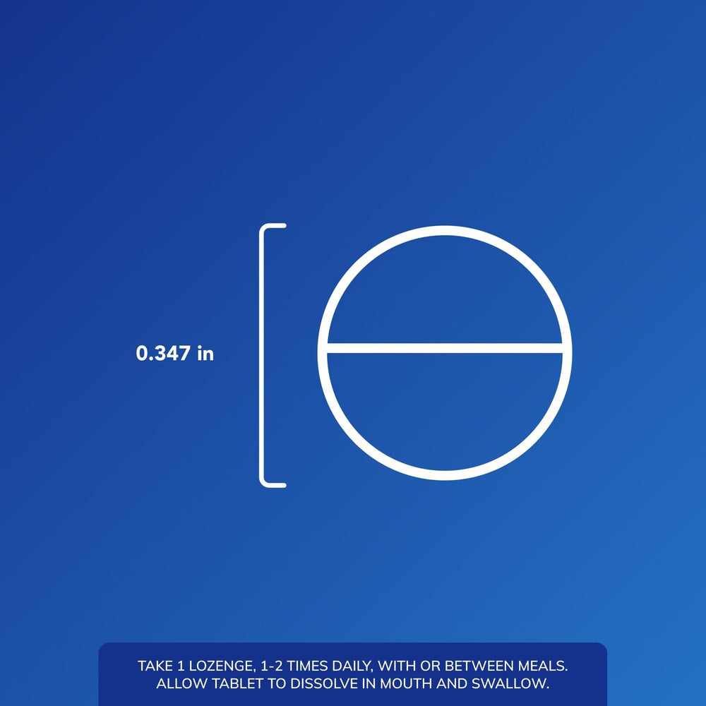 Lozenges dissolve in the mouth without water