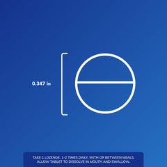 Lozenges dissolve in the mouth without water