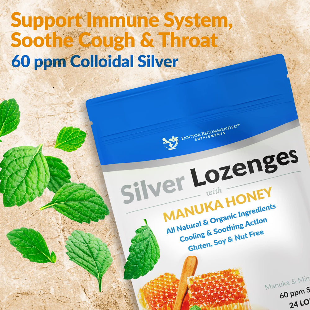 Lozenge box and individually wrapped lozenges for on-the-go