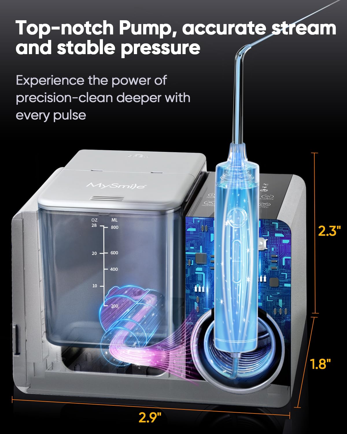 Digital touch panel and visible display on LP233 Pro