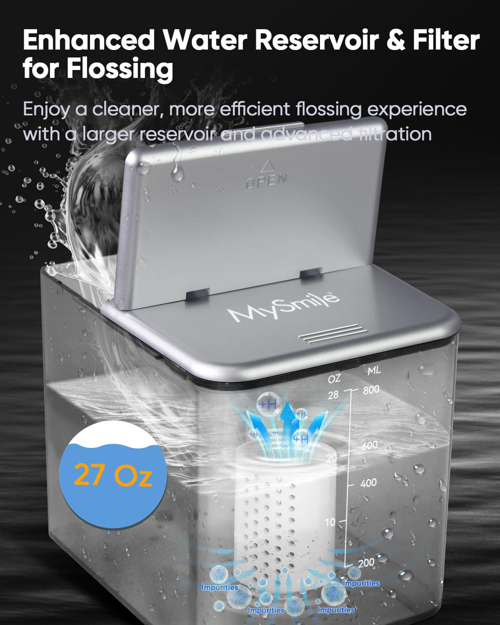 Hydrogen-rich water filter insertion on LP233 Pro
