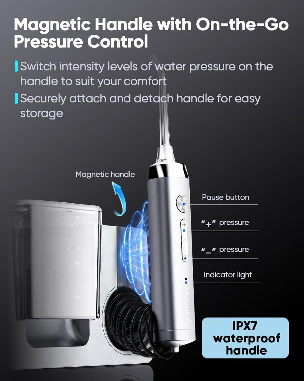 Includes 6 jet tips and nozzle storage on LP233 Pro