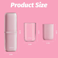 Case opened to reveal two stackable sections with independent lids