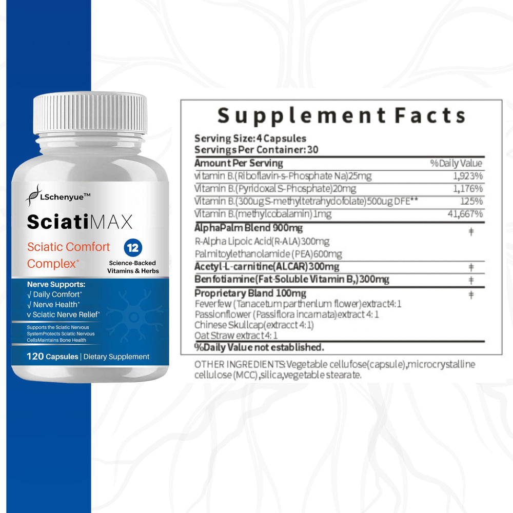 LSchenyue bottle label showing 120 capsules