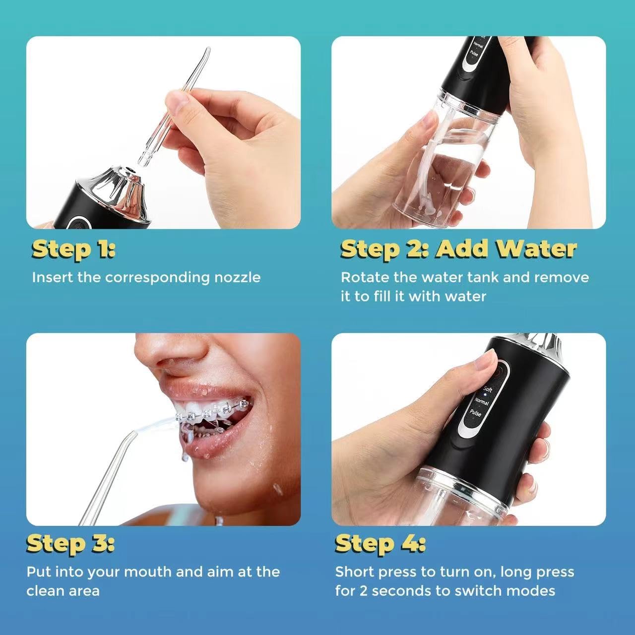 300ml water tank detail of LSLCQW flosser