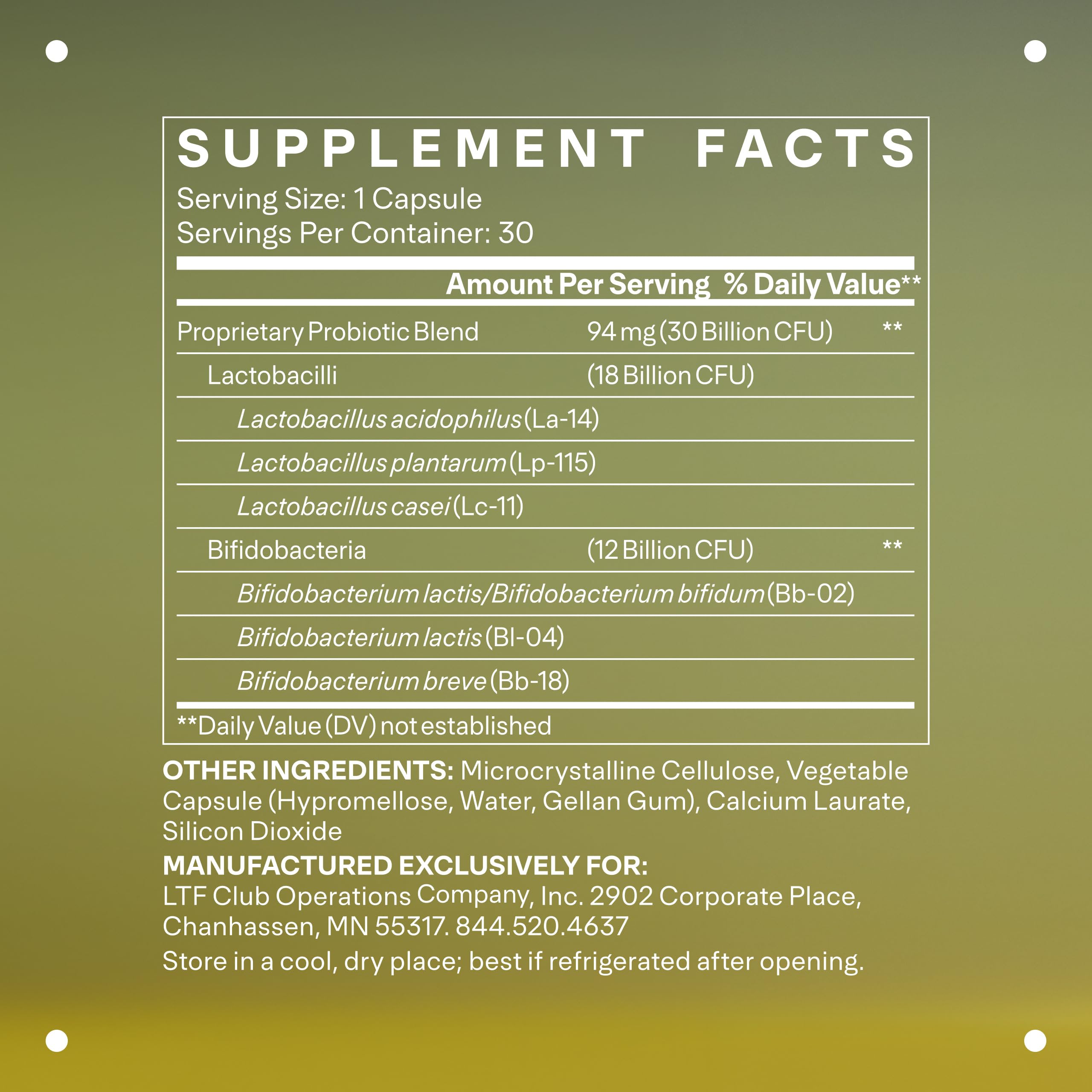 Side view showing bottle packaging