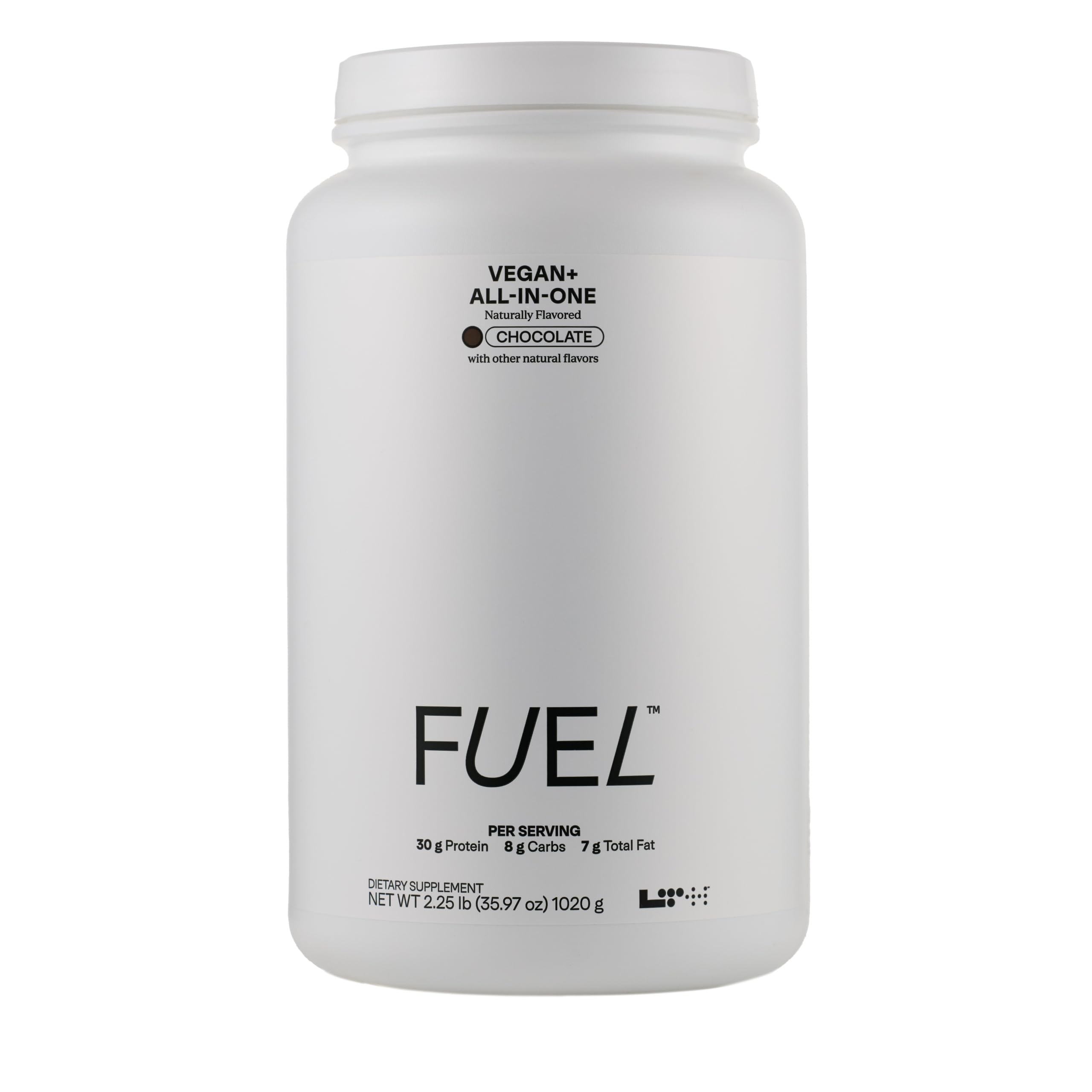 Chocolate flavor of LTH Fuel Vegan & All-in-One protein powder - 20 servings