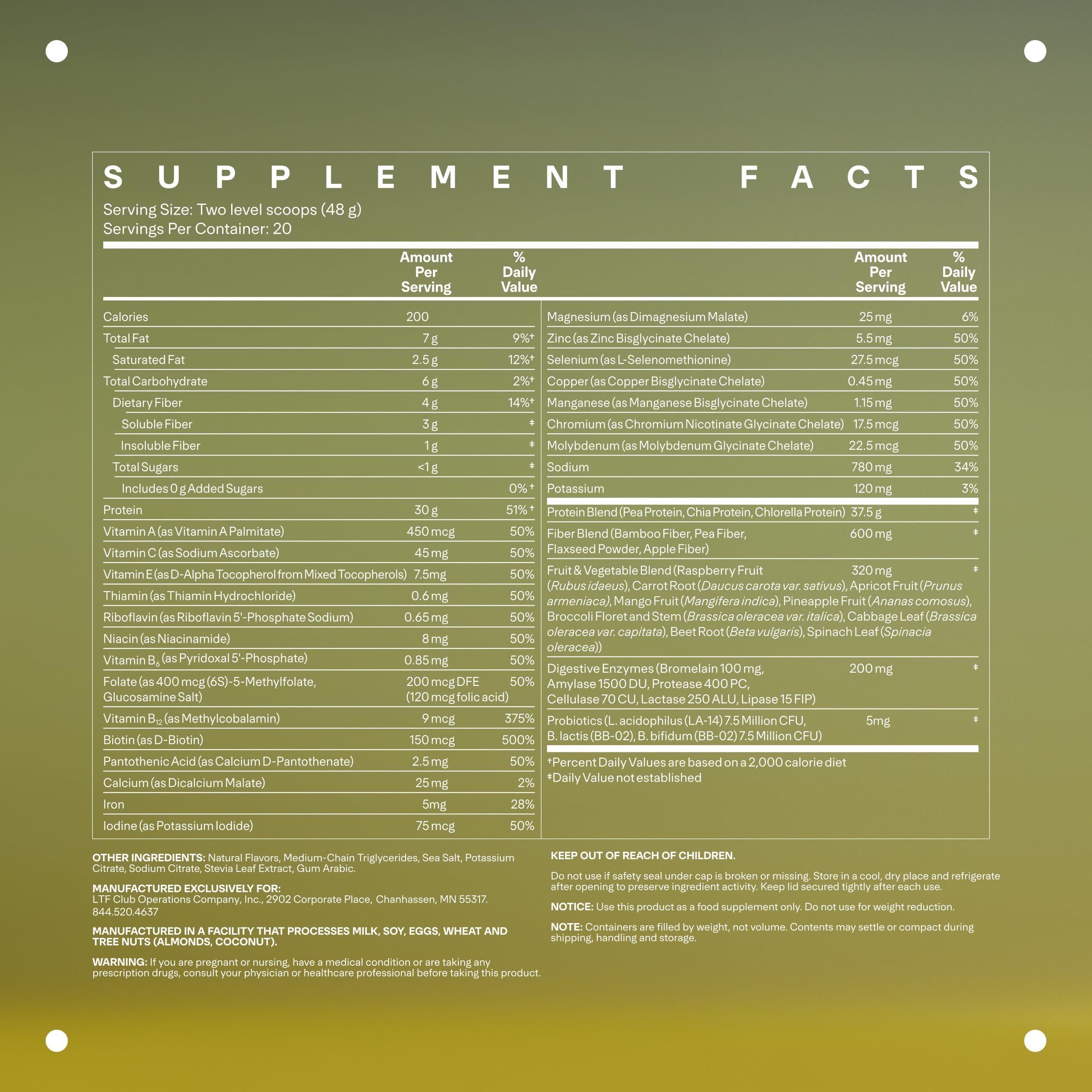 Close-up of LTH Fuel Vegan & All-in-One Vanilla packaging