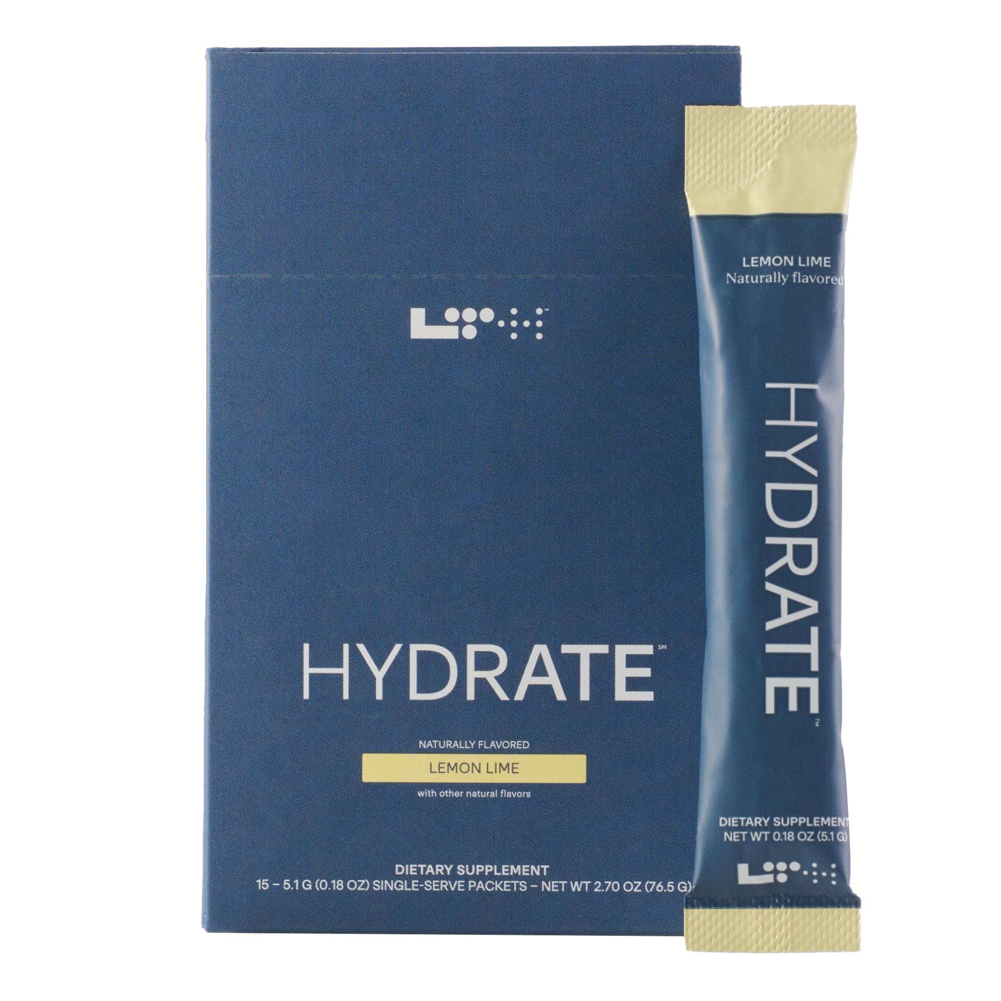 LTH Hydrate lemon lime packet ready for on the go hydration