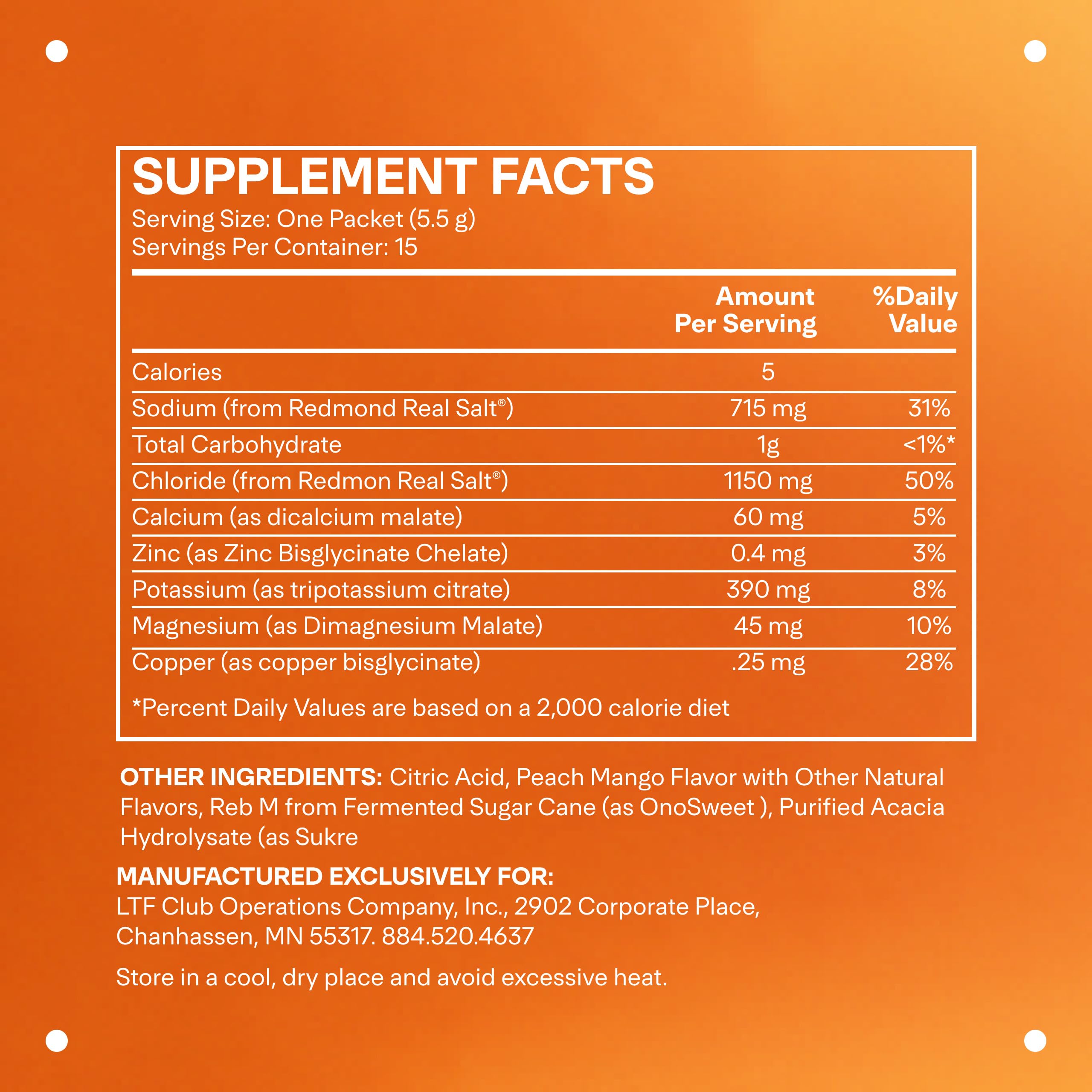 LTH Hydrate Peach Mango dissolving in water for workouts