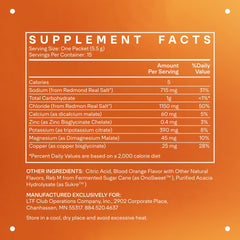 LTH Hydrate blood orange single-serve packets for convenient on-the-go hydration