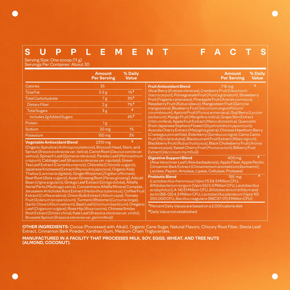 Immune support and probiotic blend in Life Greens