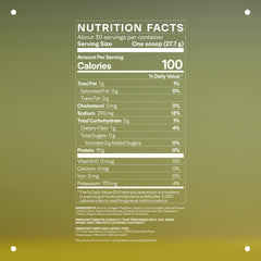 Chocolate flavor LTH Prime Collagen Peptides scoop beside jar