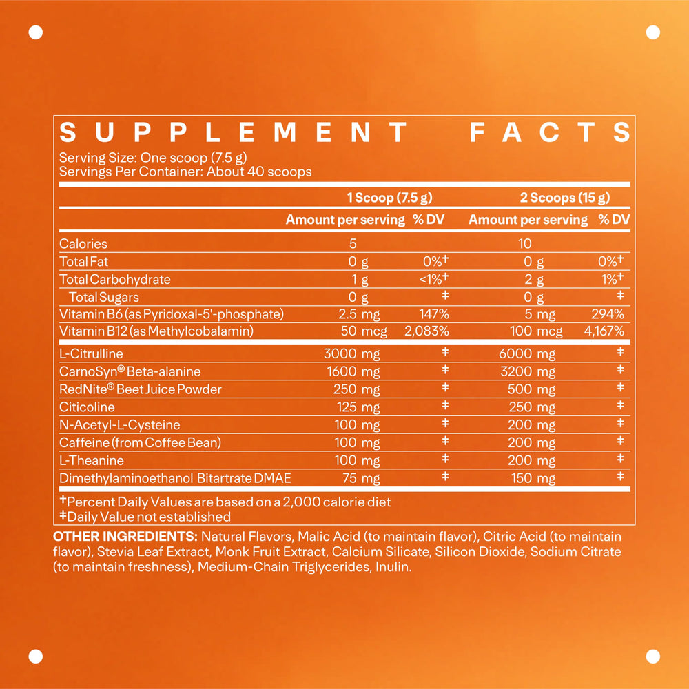 LTH Pump Pre-Workout Dark Cherry label