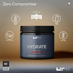 LTH Hydrate Blood Orange electrolyte powder and packaging