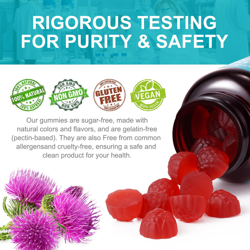 Vegan, gluten-free LTQXGT Liver Gummies Raspberry
