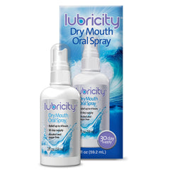 Lubricity Dry Mouth Oral Spray bottle and packaging
