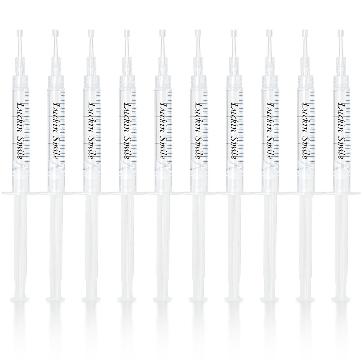 Luckin Smile 10x3ml Teeth Whitening Gel Refill packaging and tubes