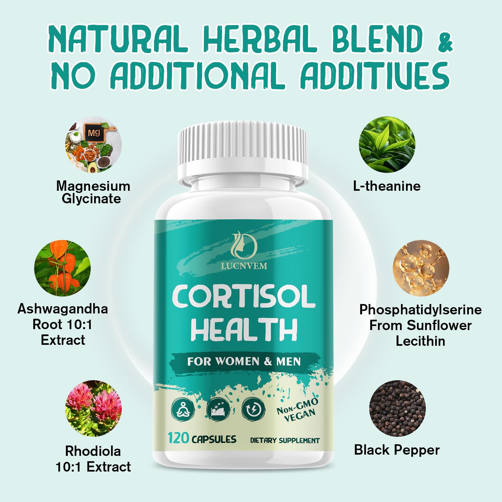 Close-up of Ashwagandha and Rhodiola Rosea herbs