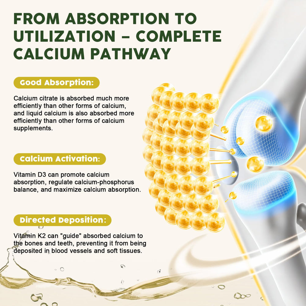 Pineapple flavored calcium citrate liquid drops