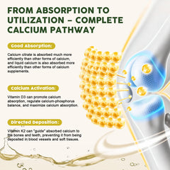 Pineapple flavored calcium citrate liquid drops
