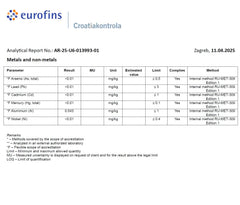 Front view of Lugol's iodine amber bottle