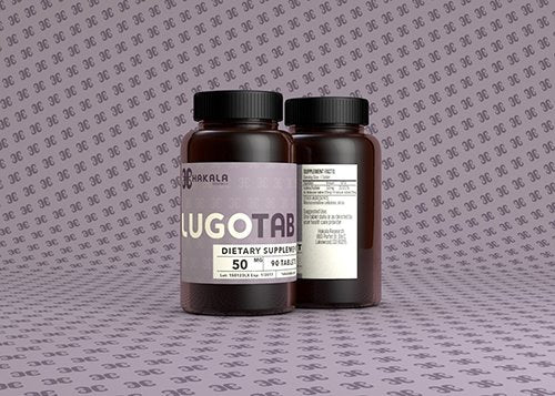 LugoTab 50 mg - 90 tablets bottle front view