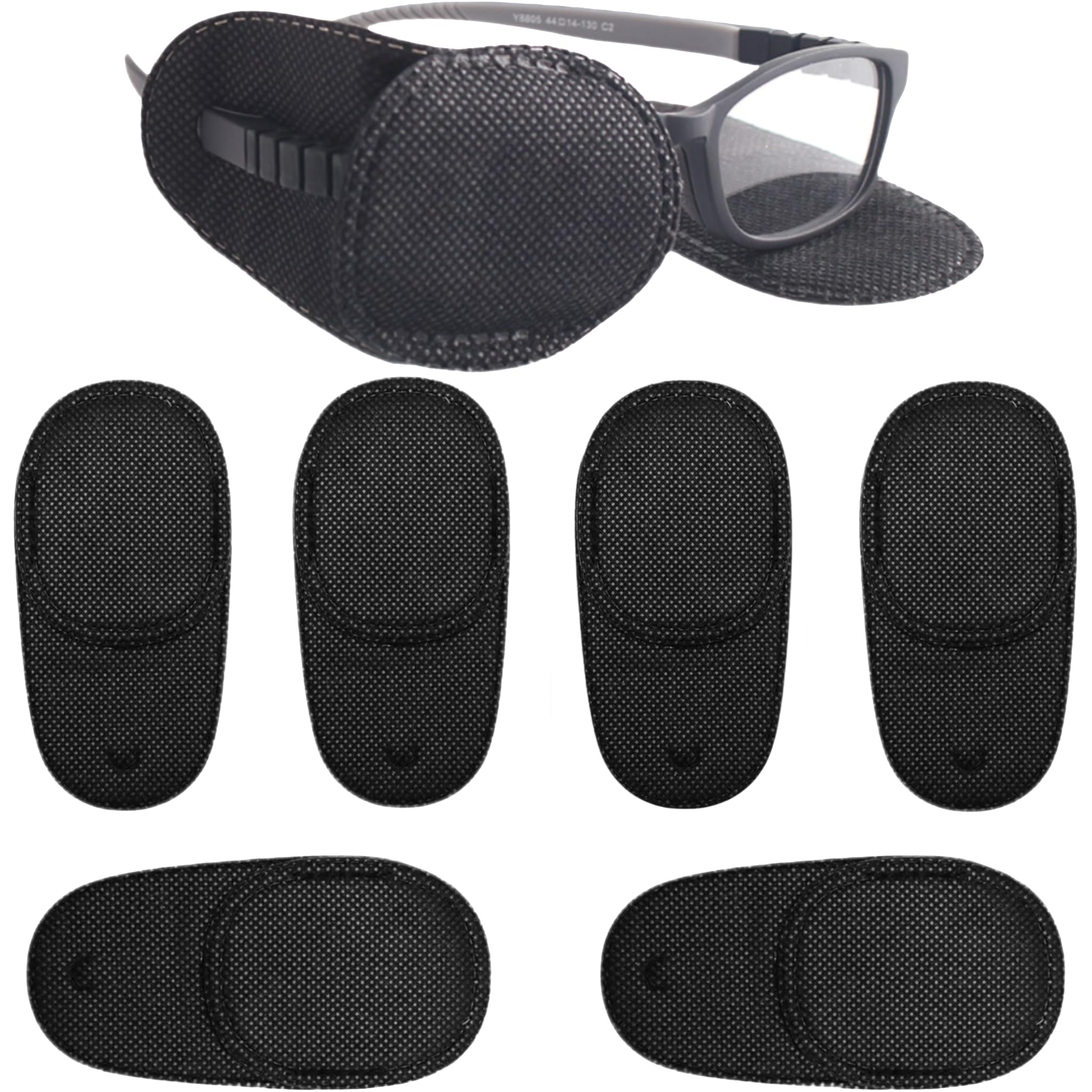 Luhaomisky eye patches set for right eye – black medical-grade fabric