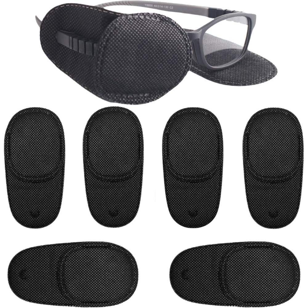 Luhaomisky eye patches set for right eye – black medical-grade fabric
