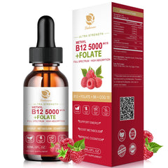 Front view of Lukaree Vitamin B12 Sublingual Drops bottle