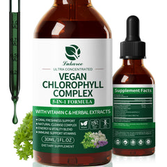 Lukaree Chlorophyll Drops 200mg 4X Concentrated Mint – bottle front