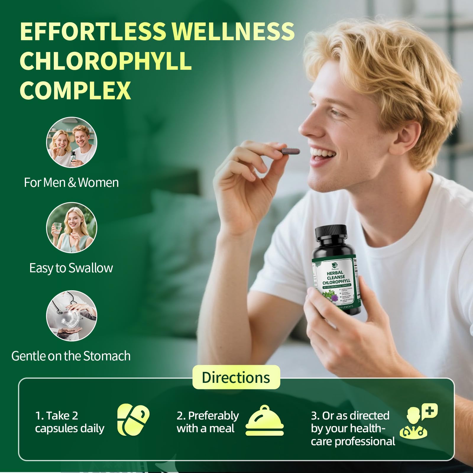 Travel-friendly Lukaree chlorophyll capsules packaging