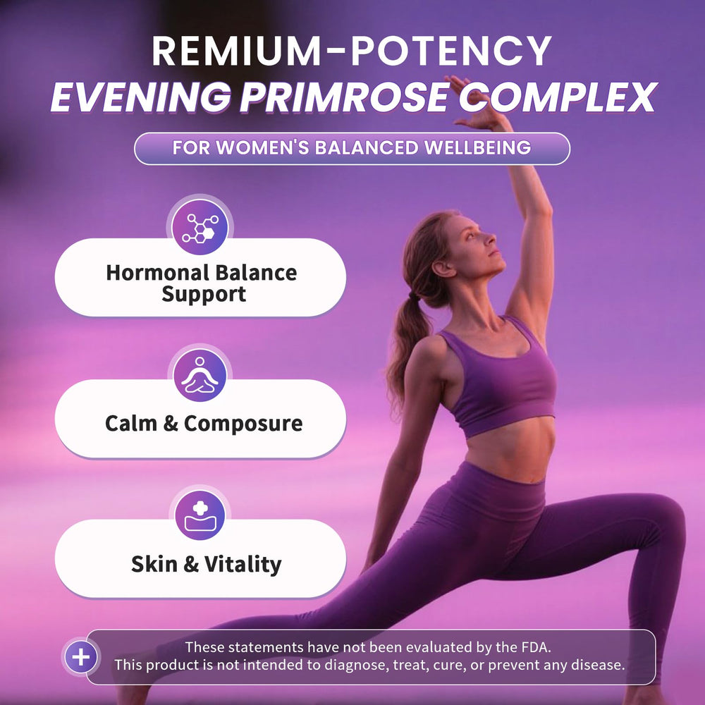 Close-up of Lukaree Evening Primrose Oil softgels