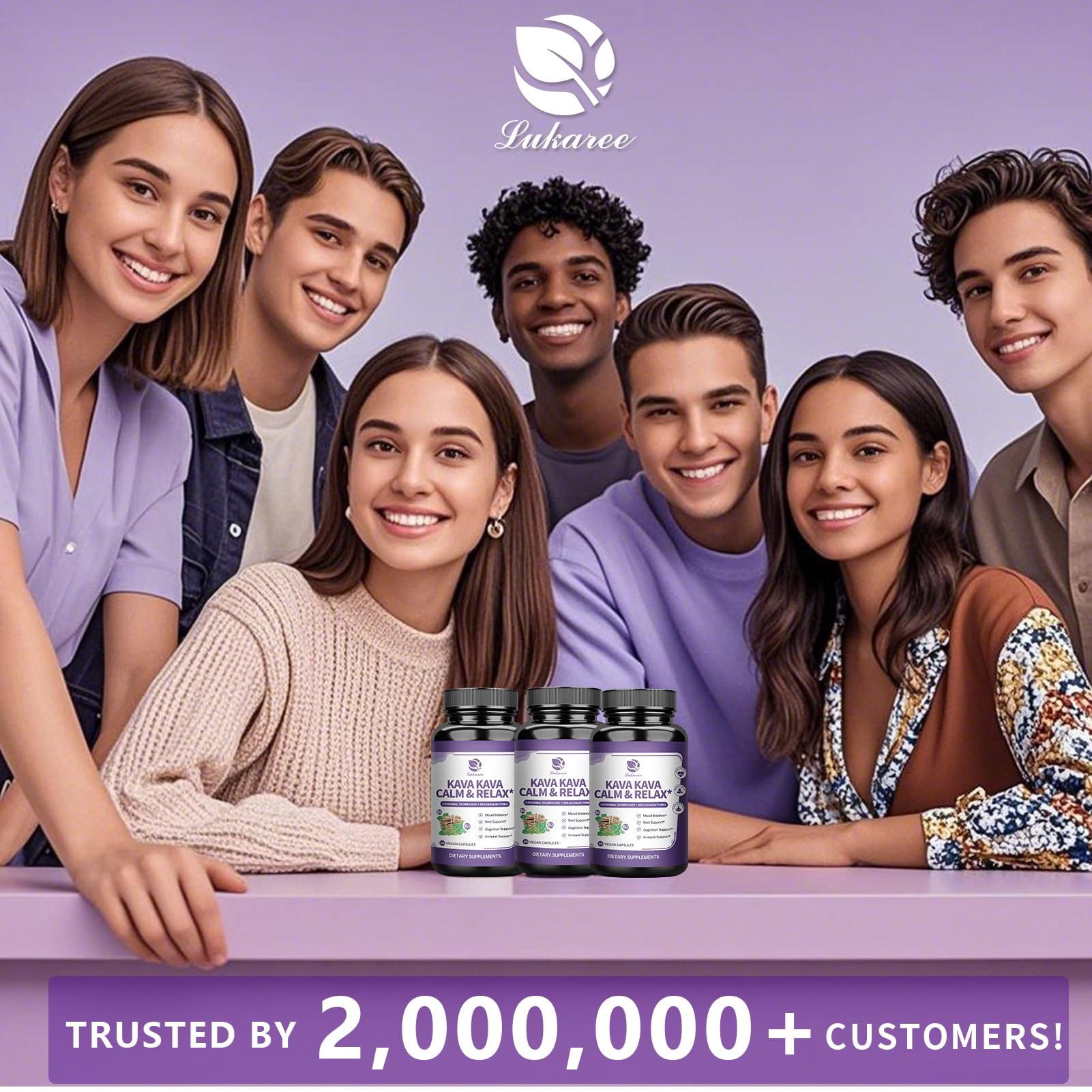 Lukaree Kava Capsules packaging and bottle