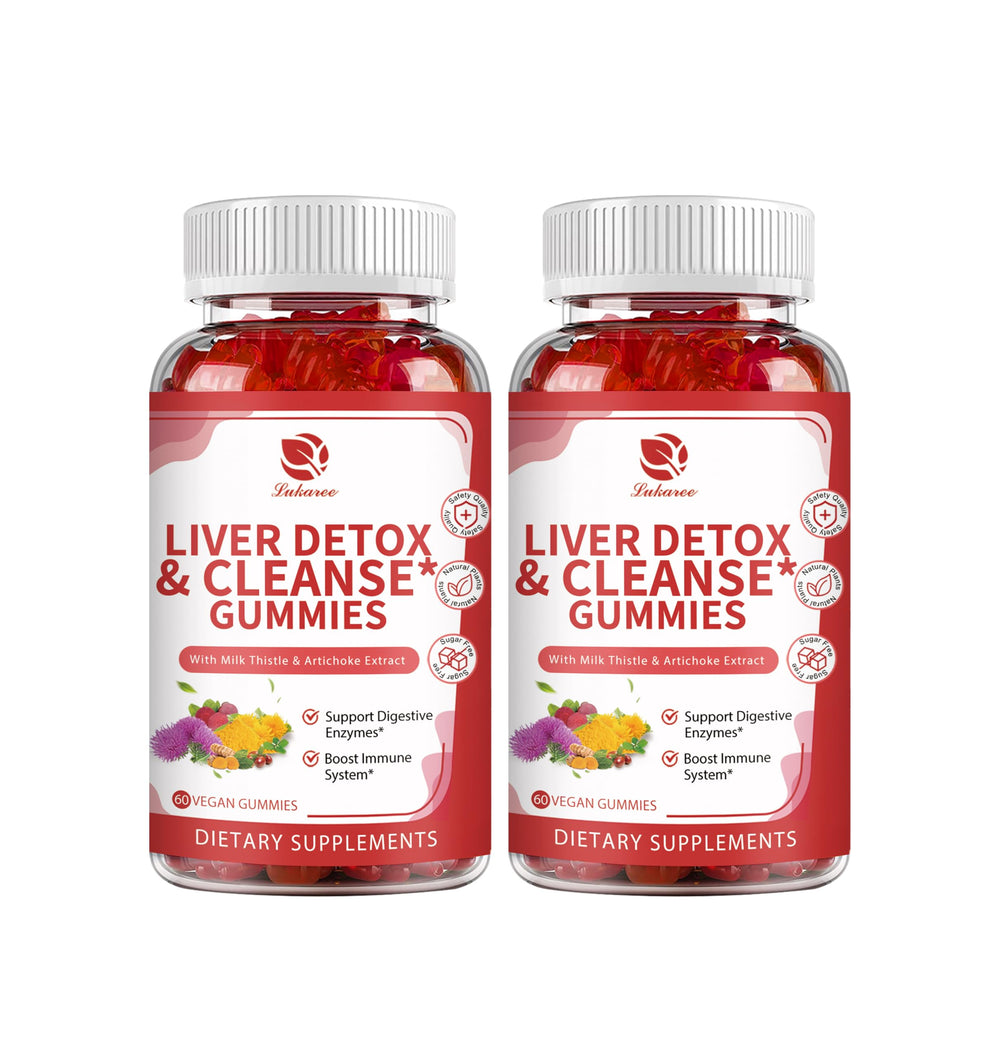 Lukaree Liver Cleanse Detox Gummies bottle front label