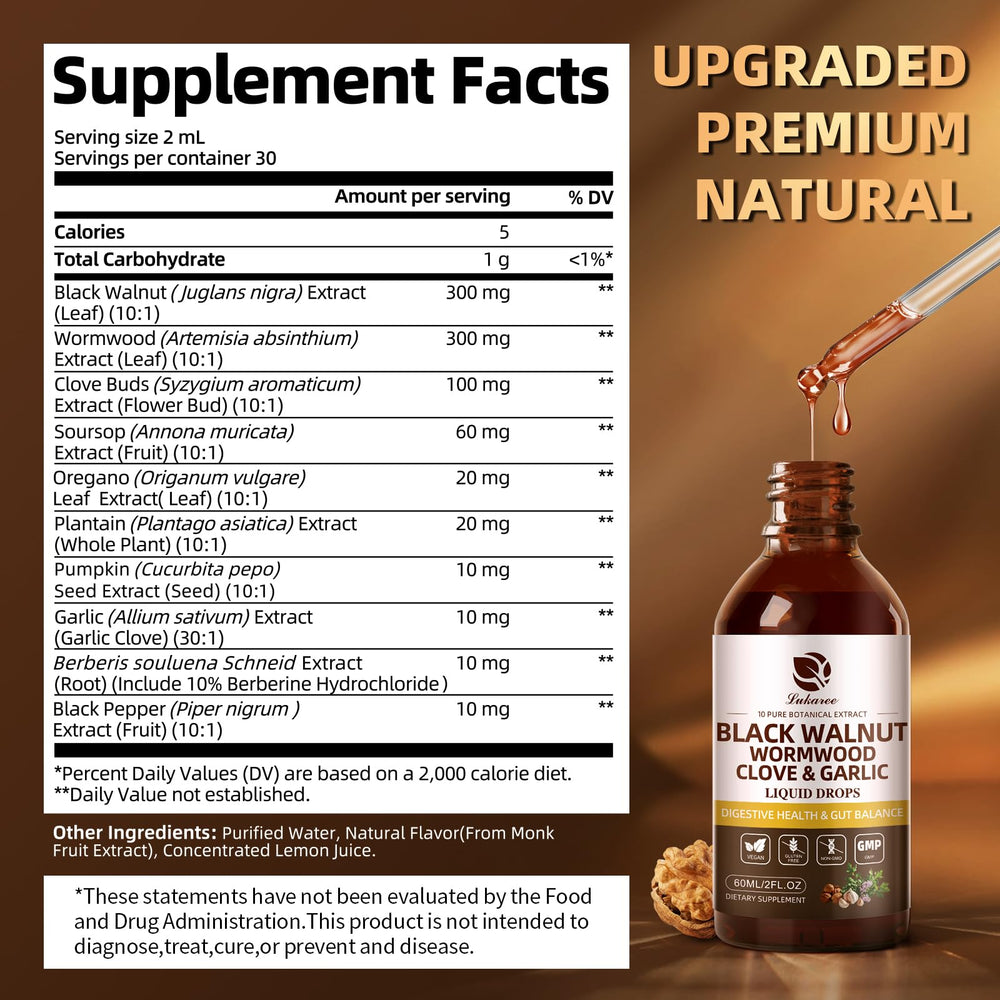 Alcohol-free gut-friendly tincture drops being added to a drink