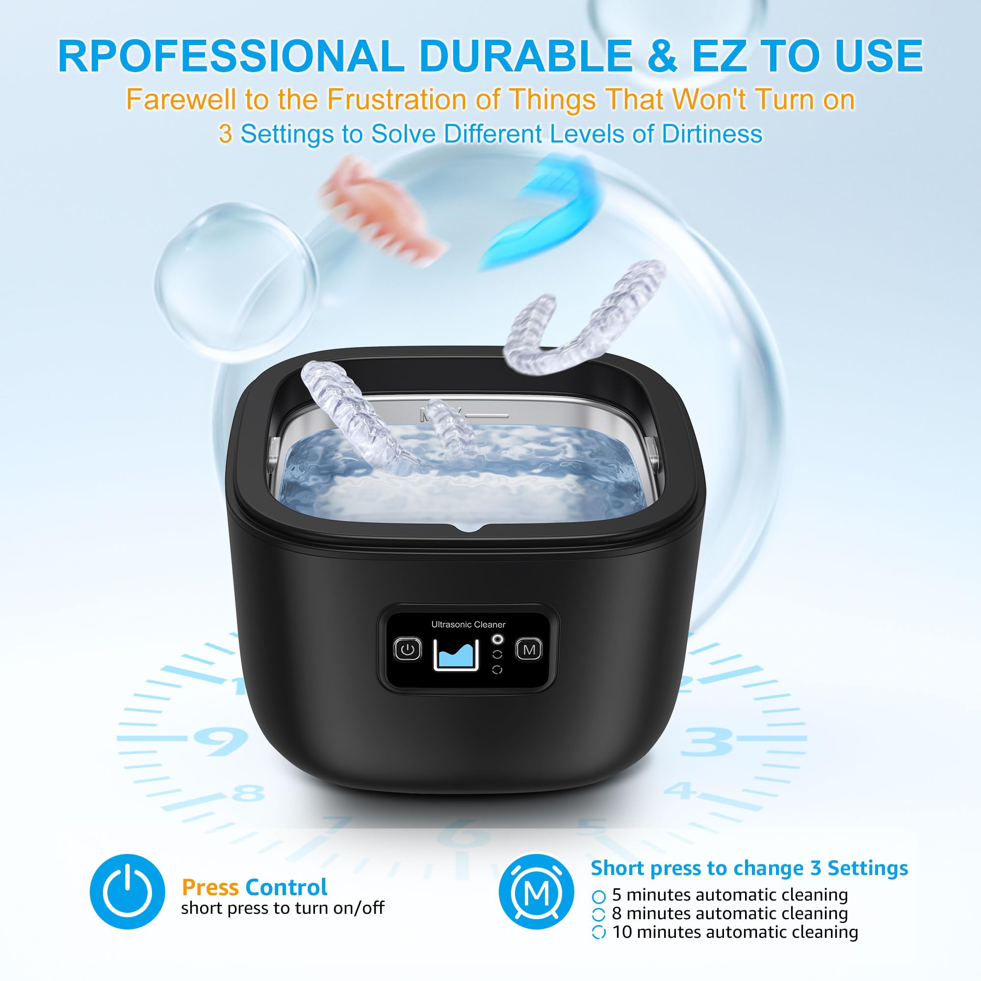 UV and ultrasonic cleaning concept inside the unit