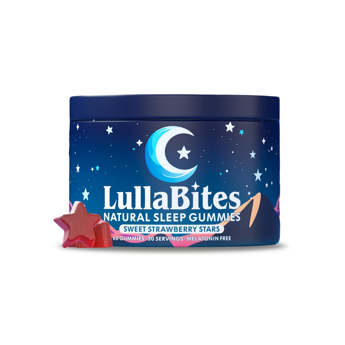 LullaBites Sleep Gummies bottle front view