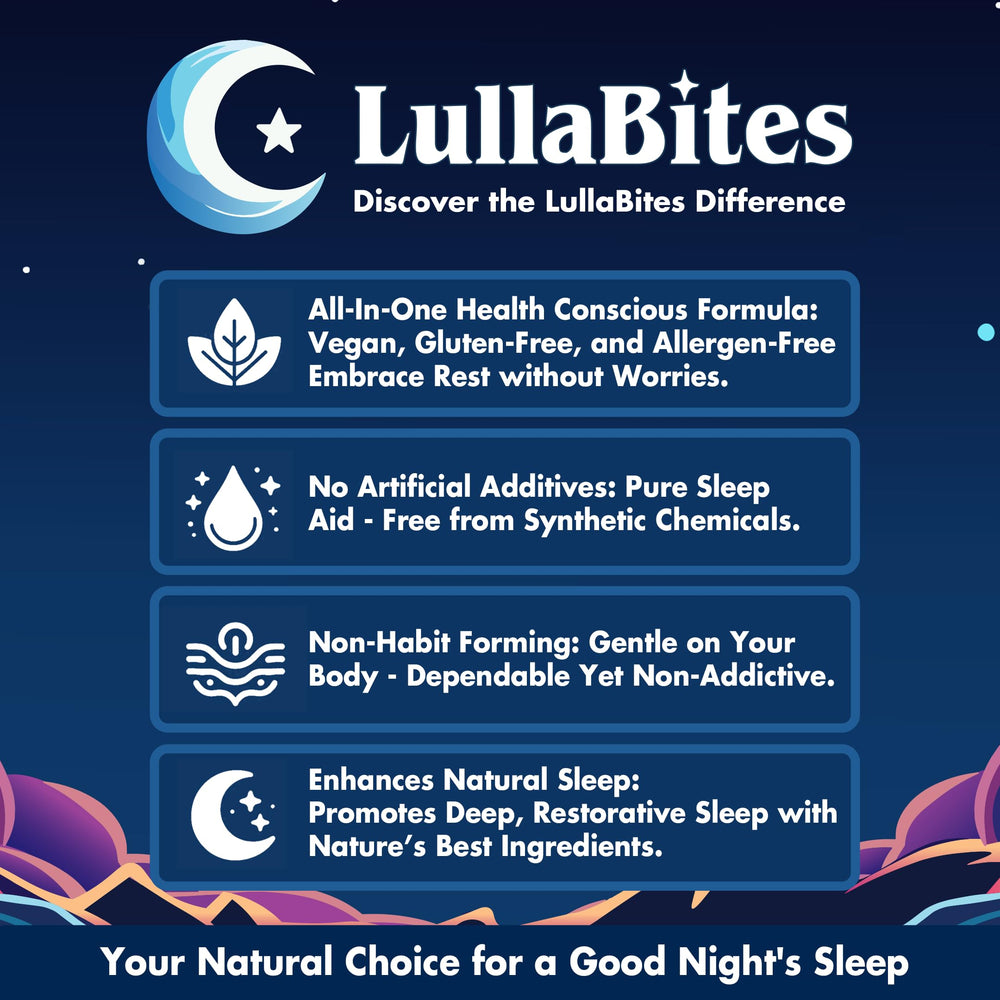 LullaBites Sleep Gummies nutrition label
