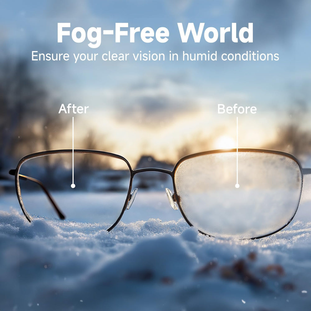 Wipes clean glasses, sunglasses and camera lenses without streaks