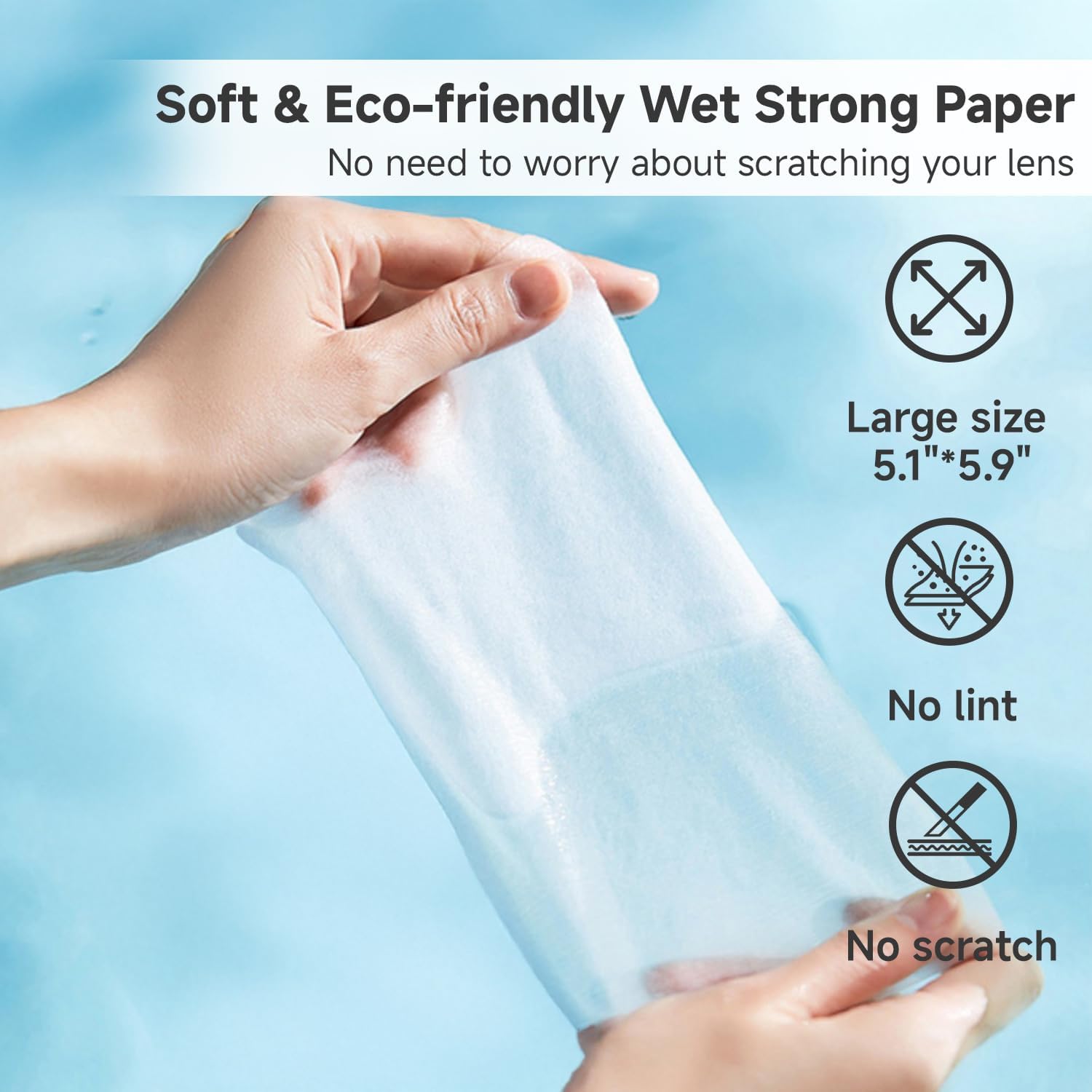 Safe for glass, plastic lenses and anti-reflective coatings