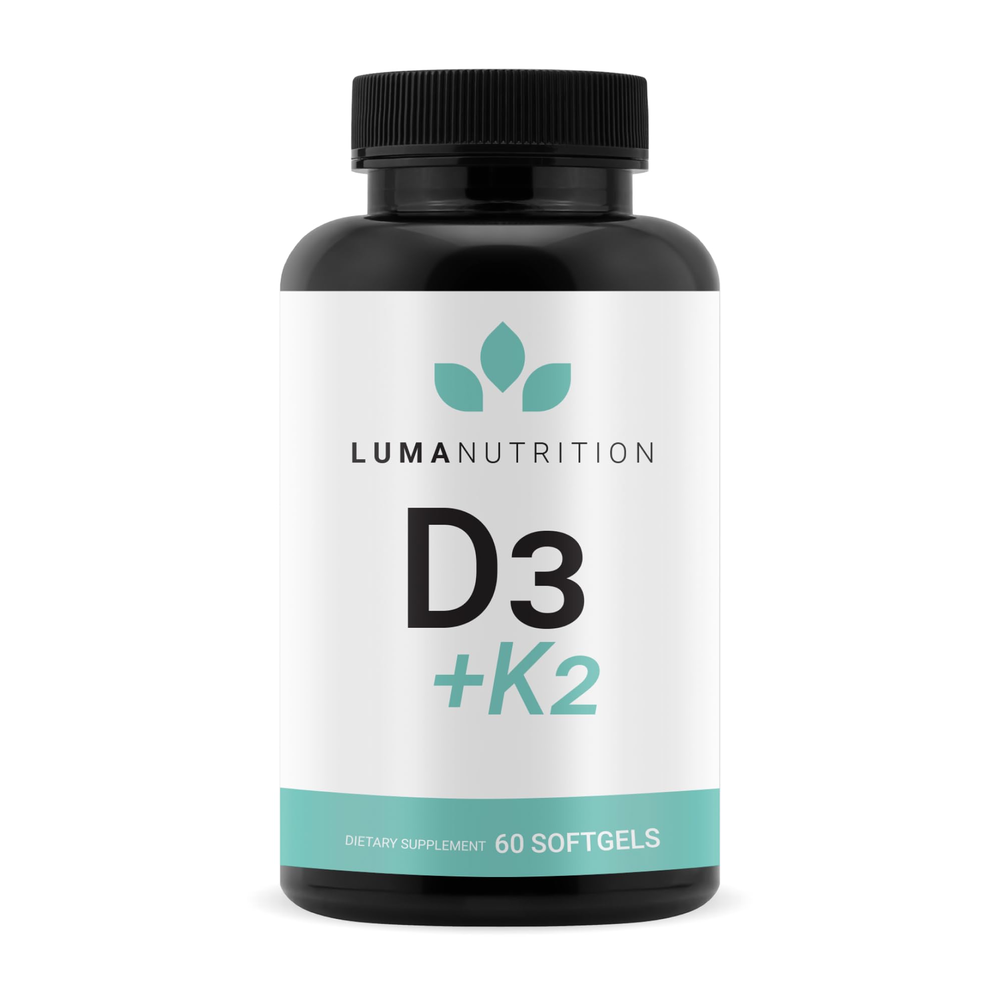 Luma Nutrition D3 + K2 10000 IU bottle - 60 softgels
